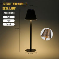 Studyset IN stock Metal Nordic Style Wrought Iron Table  Lamp Touch Dimming Eye Protective Bar Living Room Bedroom Wireless Lighting Atmosphere Led Light