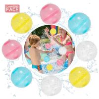 Reusable Water Balloons Pool Toys Pack Splash Ball Latex-Free Water Bomb Pool Toys Quick Fill Party Toy Water Ball Floating Ball