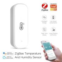 Aubess ZigBee อุณหภูมิความชื้น Sensor เครื่องวัดอุณหภูมิในร่ม Hygrometer Smart Home Security Alarm ระบบ Tuya Smart Life Alexa