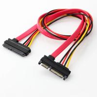 22 Pin Male to Female 7+15 pin SATA Data Power Combo Extension Cable 45CM