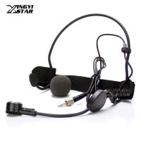 3.5mm Jack Female Screw Lock Headworn Dynamic Mic Headset Microphone For Wireless Bodypack Transmitter WH20TQG EW500 SK100 SK300