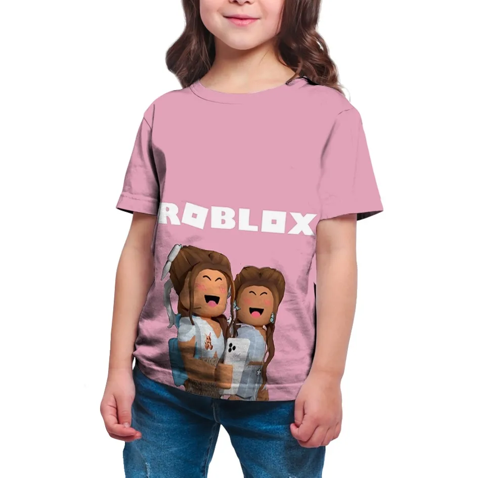 Kids Girl Roblox Printed Oversize T-Shirt, New Arrivals, 61234160139