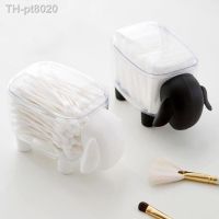 Creative Mini Plastic Container Jewelry Box Household Dust-proof Desktop  Cute Sheep Cotton Swab Storage Makeup Desk Organizer