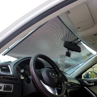 【LZ】 Car Window Sunshade Retractable Foldable Windshield Sunshade Cover Shield Curtain Auto Sun Shade Block Anti-UV Car Window Shade