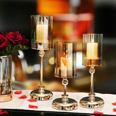 New Year Home Decoration Candle Holder Ornament Decoration Nordic Retro Romantic Table Candlelight Dinner Props Candelabros