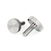 1pc M3 M4 M5 M6 M8 M10 GB835 304 Stainless Steel Knurl Flat Round Head Hand Tighten Curtain Wall Glass Thumb Screw Bolt DIN653 Screw Nut Drivers