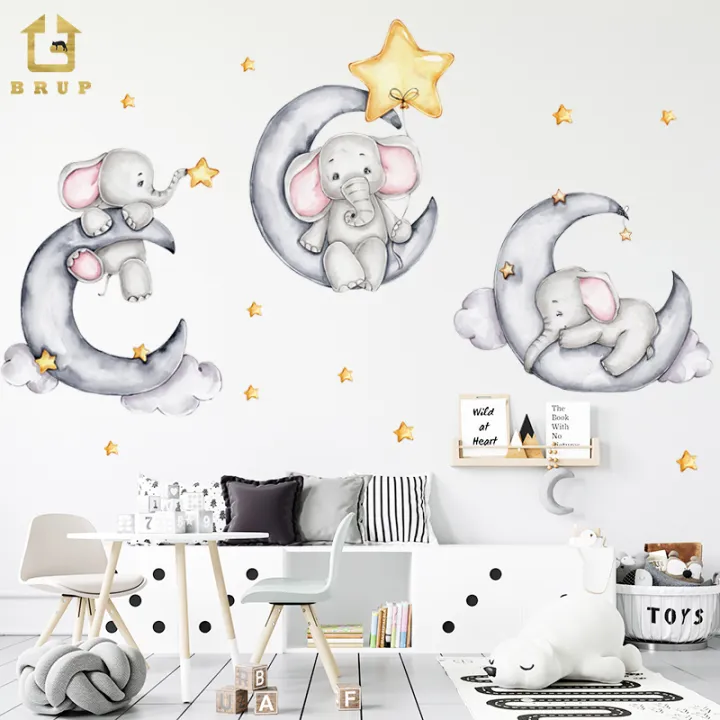 baby elephant clipart modern