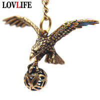 【2023】Handmade Antique ss Eagle Car Keychains Animal Bird Small Key Ring Pendants Creative Men Women R Bag Hanging Pendant Gift