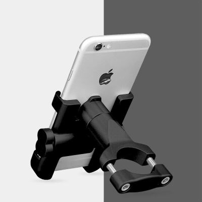ที่วางโทรศัพท์สำหรับรถจักรยานทุกรุ่น,Motorcycle Phone Handlebar Clip Stand ขาจับมือถือมอเตอร์ไซค์อลูมิเนียม ล็อคบาร์ที่ปรับได้สำหรับสมาร์ทโฟนC1