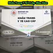 HCMKhẩu Trang Y Tế Màu Xám - 4 LAYER FACE MASK - KHÁNH AN