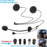 Freedconn Motorcycle Intercom Accessories Soft &amp; Hard Earphone Mic for TCOM-SCVB FDC-01VB COLO T-MAX T-REX Full Face Helmet