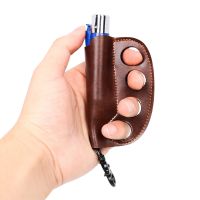 [COD] New leather lighter case personalized design light and portable easy to clean the pipe