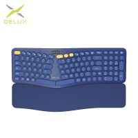 Delux GM903CV คีย์บอร์ดบลูทูธไร้สาย 2.4G USB สําหรับ Windows MacPC