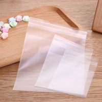 100 PCS White Transparent Frosted Self-adhesive Plastic Bag Cookie Candy Bag Wedding Christmas Birthday Party OPP Bag
