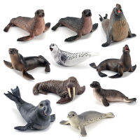 จำลองซีล Sea Lion Walrus Action Figures Ocean Sea Life รุ่นสัตว์ทะเล Figurines ของเล่นสำหรับเด็กวันเกิดน่ารัก Gifts