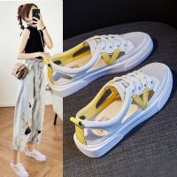 卍 Real Soft Leather Bag Head Sports Sandals Women 39;s Outer Wear 2022 Summer New Student All match Flat Casual White Shoes Woman