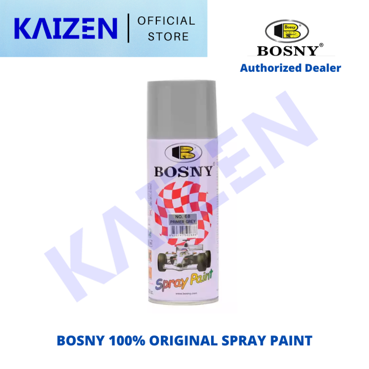 68 PRIMER GREY BOSNY SPRAY PAINT ORIGINAL Lazada PH