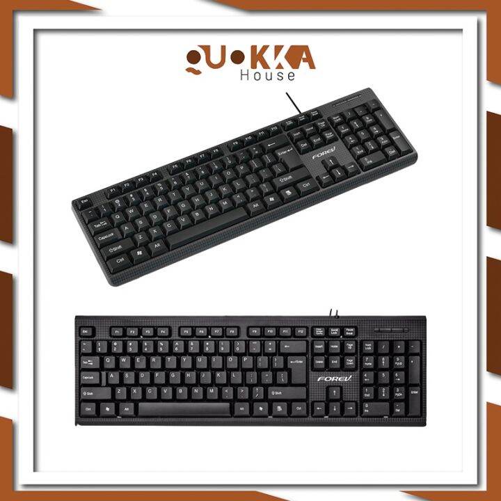 QUOKKA Forev FV-K5C RGB Keyboard Wired Keyboard Silent Button Computer ...