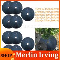 Merlin Irving Shop 10x Plant Covers Tree  Protection Cloth Mats Gpots Ecological Mulch Ring Round Barrier for Outdoor Gardens Tools