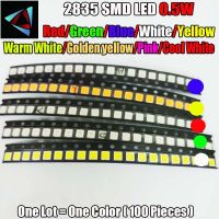 【♘COD Free Cas♘】 ganfengsu3936969 100Pcs 2835 0.5W Smd สว่างพิเศษ Led ค่าสีแดง/สีเขียว/สีฟ้า/สีขาว/สีเหลือง/อุ่นสีขาว/สีชมพู/สีเหลืองทองไฟแอลอีดีสีขาวสบายตาชุด