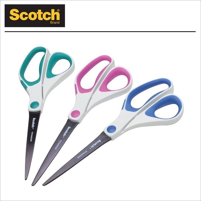 Scotch Brand Precision Ultra Edge Scissors 8 Inch 3-Pack (1458-3AMZ-ESF)