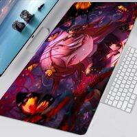 Hu Tao Genshin Impact Mousepad Alfombrilla อุปกรณ์เสริมสำหรับเล่นเกม Mausepad อะนิเมะแผ่นรองเมาส์กันลื่น Gamer Deskmat Tapis De Souris [ELEGANT]