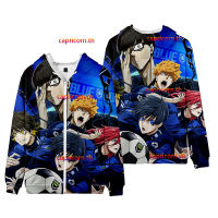 COD New Anime BLUE LOCK Isagi Yoichi/Kunihami Rensuke/Chigiri Hyoma/Reo Mikage Zipper Hoodie Japanese Mens Fashion Womens Loose 3D Printing Sweater Unisex Casual  Long  Sleeve Hooded Jacket Top Cosplay