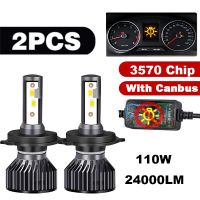 【CW】 Car LED Bulb 3570 CSP CANBUS H4 Fog Light 110W 24000LM H7 Led Headlight H8 H11 Car Light 6000K PTF Ice Bulbs Turbo Fog Light 12V