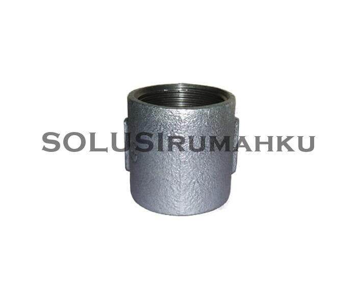 Soket Galvanis 1” Socket Drat Sambungan Lurus Besi Galv 1 Inch In ...