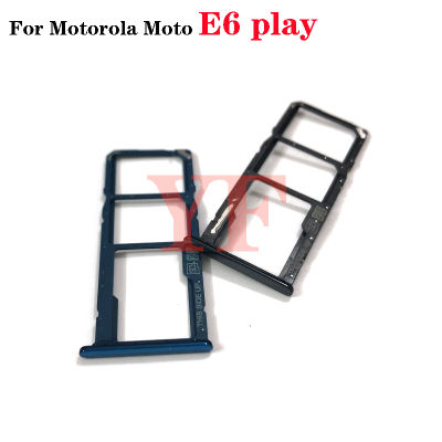 Untuk Motorola Moto E6หลัก Dulang Kad ซิม SD เครื่องอ่านการ์ดซ็อกเก็ตสล็อต Penggantian Bahagian