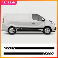 2PCS Car Door Stickers For Renault Trafic 3 2 Fiat Talento Nissan NV300 Vauxhall Vivaro Camper Van Vinyl Film Decals Accessories