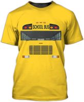 School Bus Graphic Design 3D Printed Clothing Short Sleeve Tshirt for Driver Adult Men Brother Driving Lover Grandfather