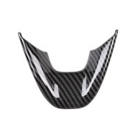 Car Carbon Fiber V Style Steering Wheel Panel Cover Trim Decoration Frame Sticker For Hyundai I10 2021 2022