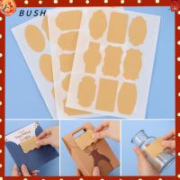 BUSH 45pcs การออกแบบ DIY แท็กขนมของขวัญ ตกแต่งเค้ก ความคิดสร้างสรรค์ ซีลบรรจุภัณฑ์ สติ๊กเกอร์ฉลาก เหนียวหนึบ กระดาษคราฟท์