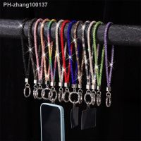 Glitter Bright Keychain Bling Bling Rhinestone Phone Lanyard Wrist Straps Hanging Cord Diamond Crystal Anti-lost Rope