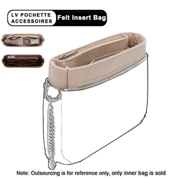 Fits For Pochette Accessories Bag Purse Insert Organizer Makeup