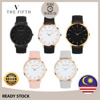 [JOM PROMOSI PANAS] The Fifth Watch Leather Simple Women Quartz og Band Wanita Jam Tangan WATCH