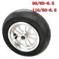 สำหรับ Pocket Bike Street Slick เบนซินสกู๊ตเตอร์ยางด้านหน้า9065-6.5นิ้วด้านหลัง11050-6.5ยาง Tubeless Alloy ล้อ Hub