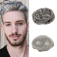 1B80% Human Indian Hair System Male Wig Prosthetic Hair Capillary Prosthesis Men Toupee Natural Remy Hair Man Wig Male Sheets ของขวัญ ของขวัญ