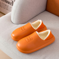 2021 Winter Womens Slippers New Indoor Cotton Worm Shoes Fashion Mens Casual Slippers for Home Fur Plush House Slippers Men