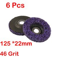 ❈⊙✓ 2/6Pcs Coral Disc 100x16mm/125x22mm/115x22mm Poly Strip Disc Abrasive Wheel Paint Rust Removal Clean For Angle Grinder 46 Grit