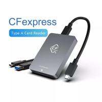 CF Express Type A เครื่องอ่านการ์ด USB3.1 Gen2 10Gbps อะแดปเตอร์10Gbps สำหรับ Windows XP พร้อมสายเคเบิลสำหรับ SLR CF เอ็กซ์เพรสการ์ดเครื่องอ่านการ์ด CR325