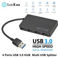 【LZ】▤┋  Lcckaa usb hub 3.0 adaptador girar de alta velocidade u disk reader divisor 4 portas usb 3.0 para computador portátil mac mini acessórios