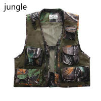 Outdoor Fishing Vest Fishing Jacket Ultralight Multi Pocket Mesh Jackets Hiking Vest Camping Vest Mesh Waistcoat