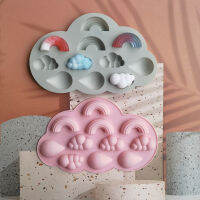 3D Rainbow Cloud Raindrop Shape แม่พิมพ์ซิลิโคน 11-Cavity Candy Mould DIY เบเกอรี่เค้กช็อกโกแลตฟัดจ์ชีส Ice Cube แม่พิมพ์-Caidour