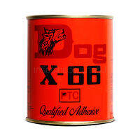 กาวยางอเนกประสงค์ ตราหมา X-66 (Dog X-66) ขนาด 600 มิลลิลิตร เหมาะสำหรับการติดชิ้นงานทั่วไป สูตรเข้มข้น ใช้งานง่าย ติดแน่น ทนทาน