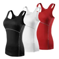 Yoga Shirt Sport Running Quick Dry Vest High elasticity Tight fitting fitness Women GYM Clothing bodybuilding T shirtTH