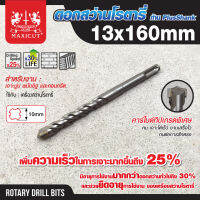 ดอกสว่าน ดอกสว่านเจาะปูน SDS size 13 MAXICUT หัวเจาะนำศูนย์ช่วยในการเจาะ ให้ได้ตรงจุด ไม่ลื่นไถลและแม่นยำยิ่งขึ้น คาร์ไบด์ทิปเกรดพิเศษ