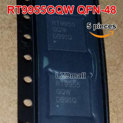 5ชิ้น Qfn-48 Rt9955gqw Rt9955 Qfn ชิปควบคุม Lcd ของแท้ใหม่