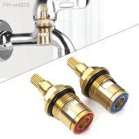 1/2 Pack Replacement Tap Valve Brass Ceramic Disc Cartridge Household Single Cold Angle Valve Washing Machine Faucet Repair Part